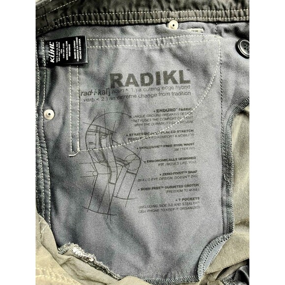 Kuhl RADIKIL Men Pants 38x30 Gray Lightweight Hiking Camping Outdoor Gorpcore - Picture 8 of 13